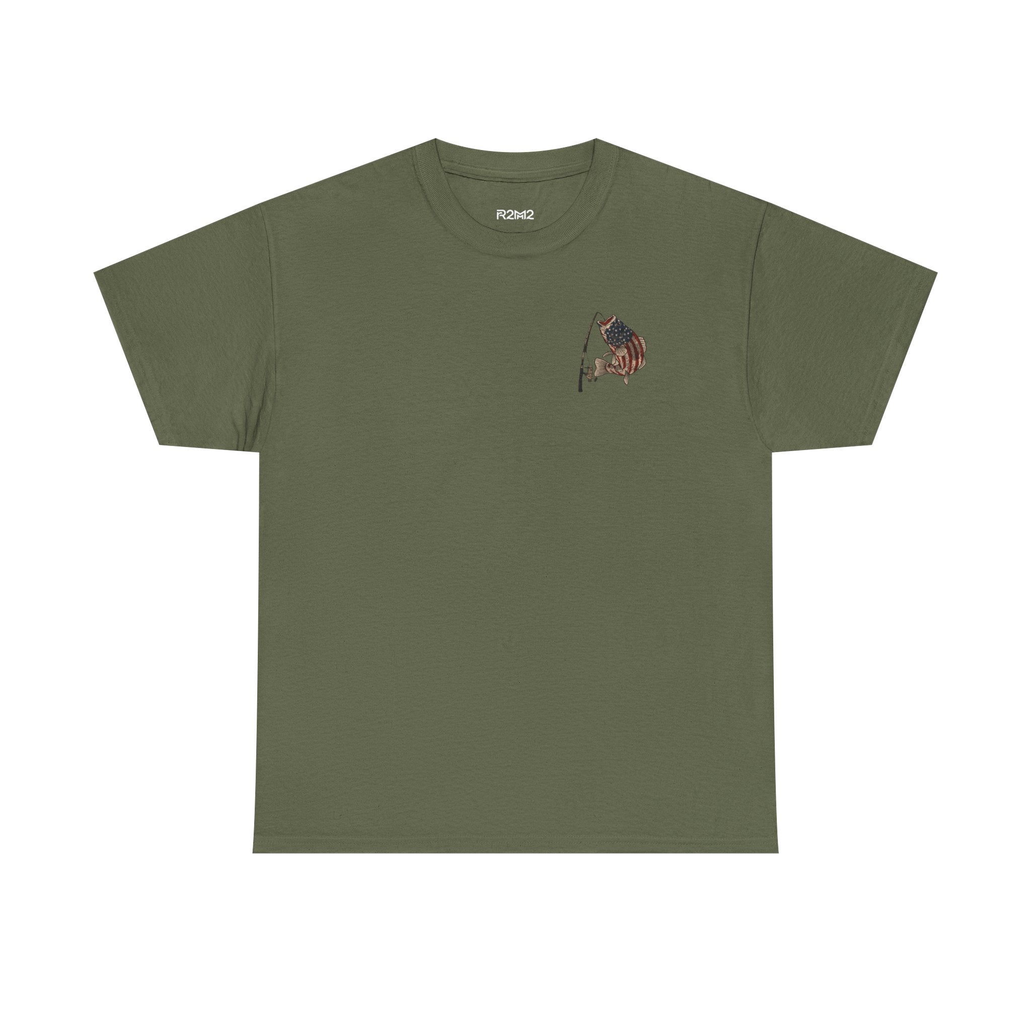 Patriotic Fishing T-Shirt — American Flag Angler Tee