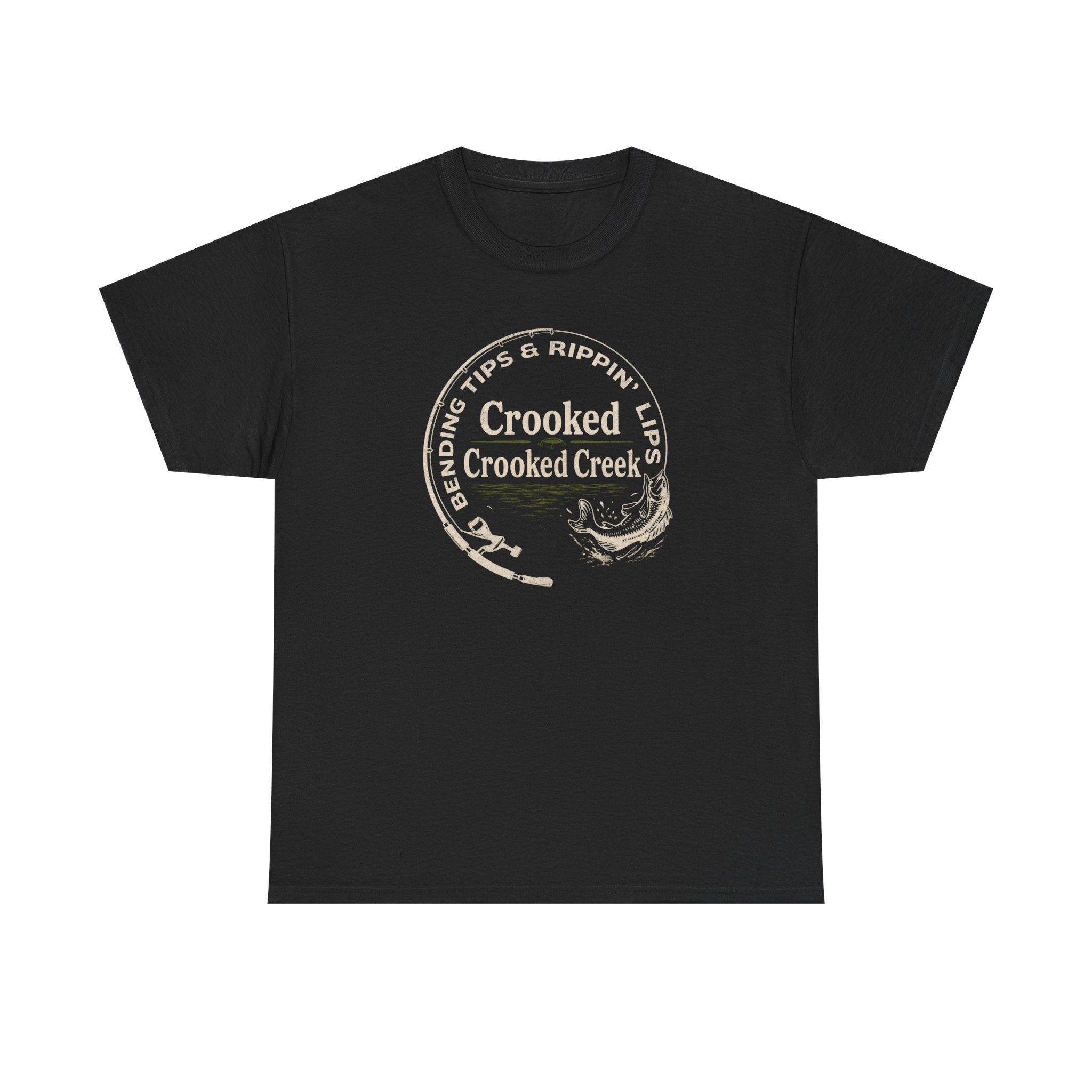 Bendin Tips and Rippin Lips on Crooked Creek | Unisex Heavy Cotton Tee