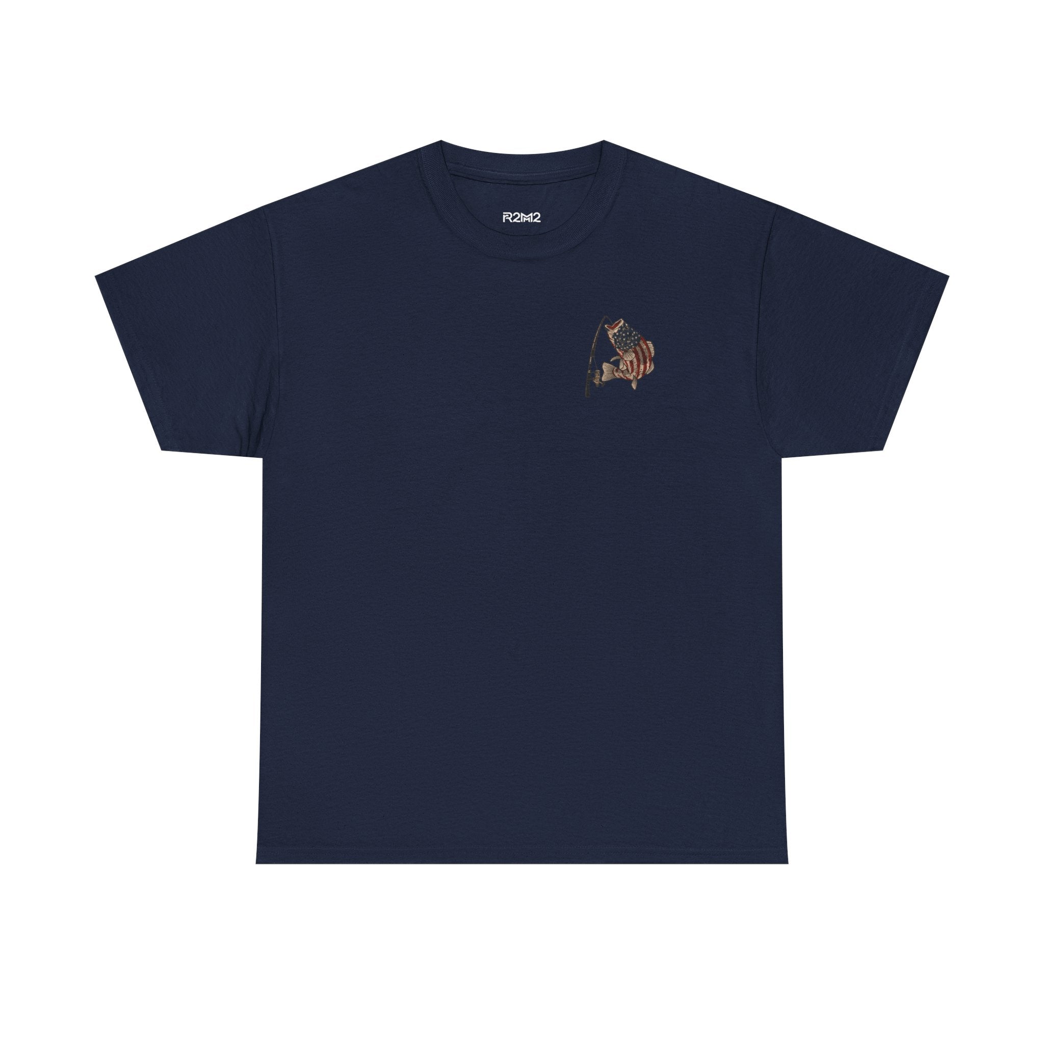 Patriotic Fishing T-Shirt — American Flag Angler Tee