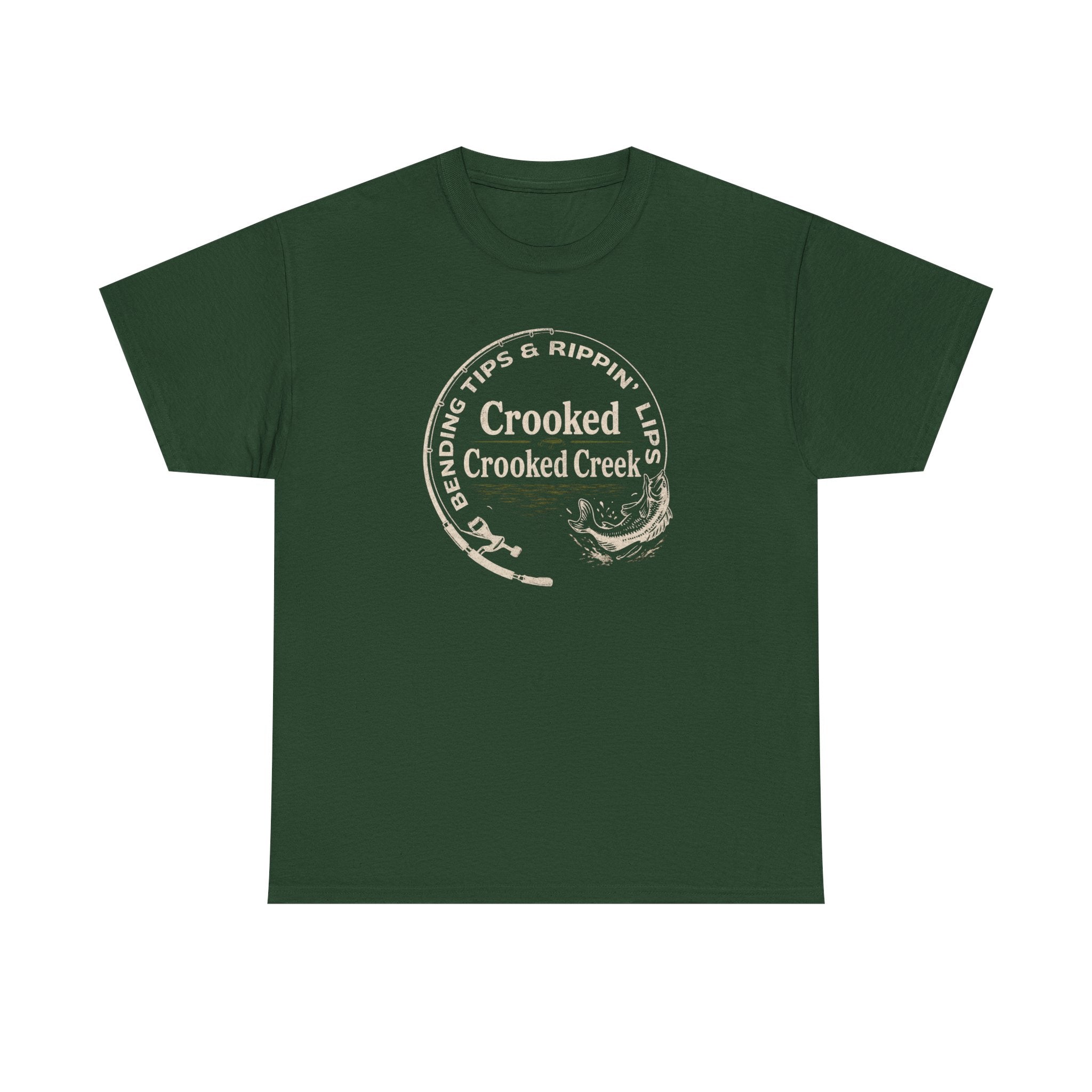 Bendin Tips and Rippin Lips on Crooked Creek | Unisex Heavy Cotton Tee