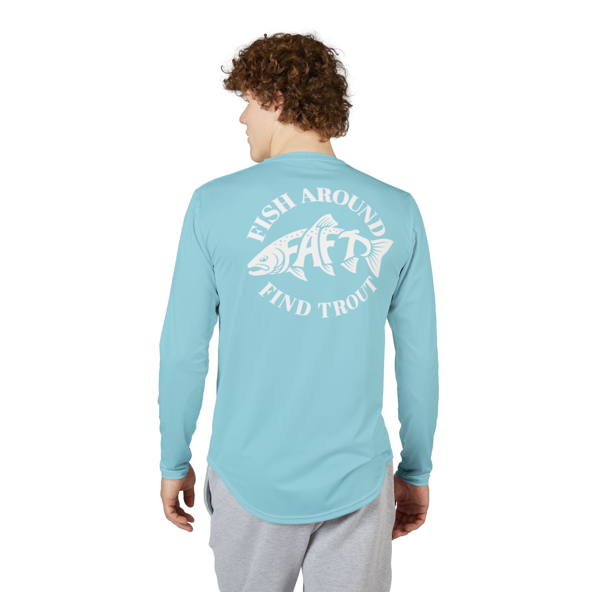 FAFT Fish Around Find Trout | Men's UV Protection Long Sleeve Shirt (AOP)