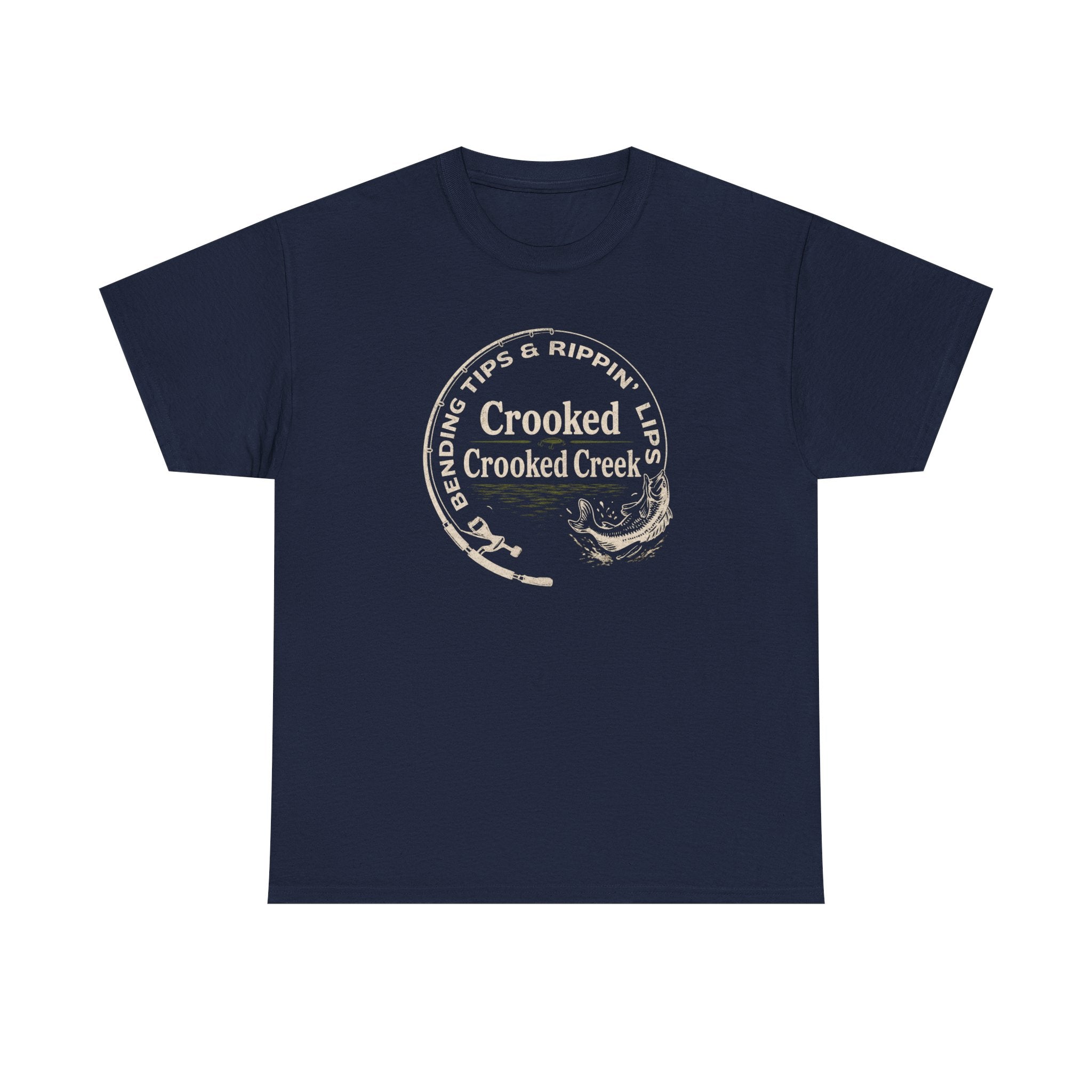 Bendin Tips and Rippin Lips on Crooked Creek | Unisex Heavy Cotton Tee