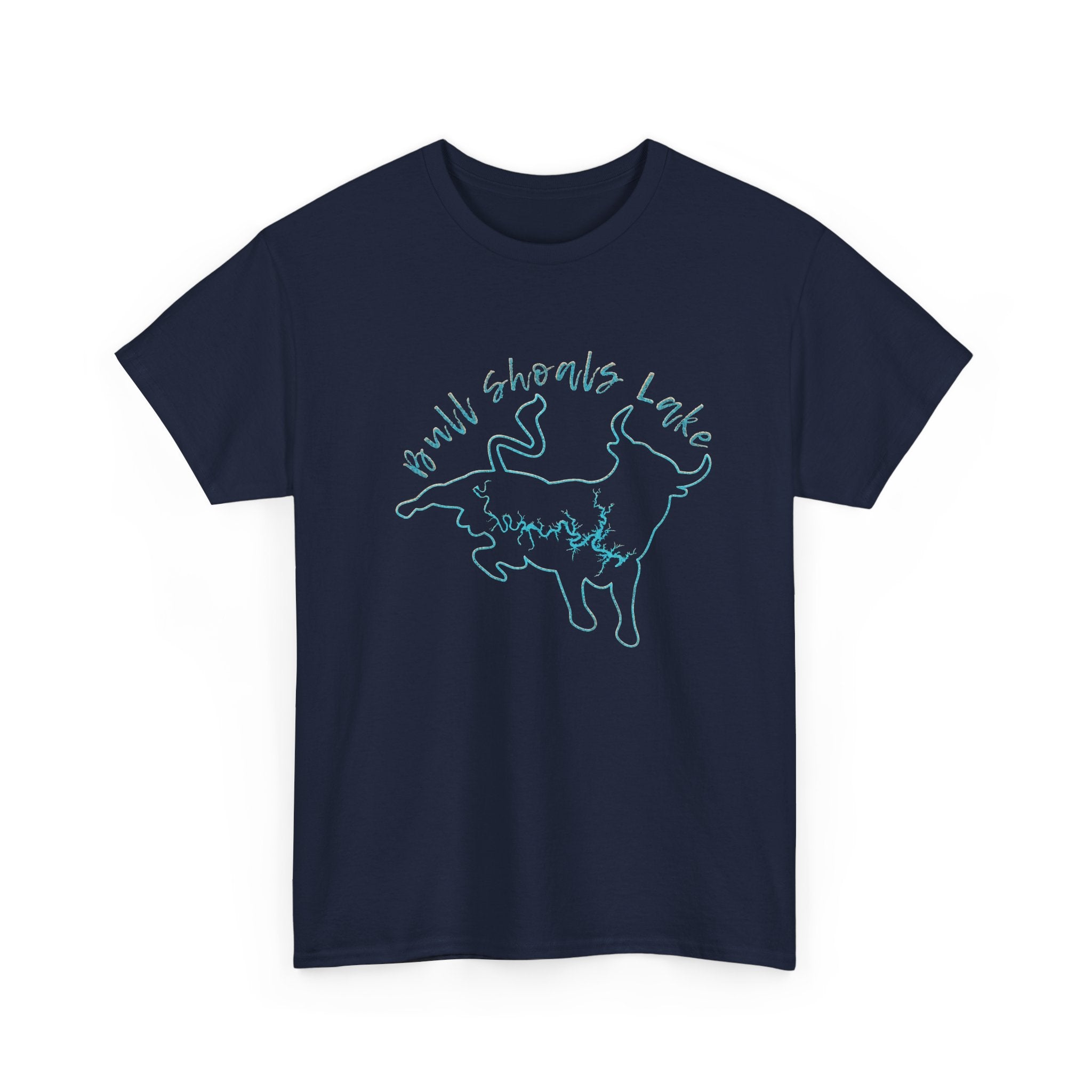 Bull Shoals Lake Map | Unisex Heavy Cotton Tee