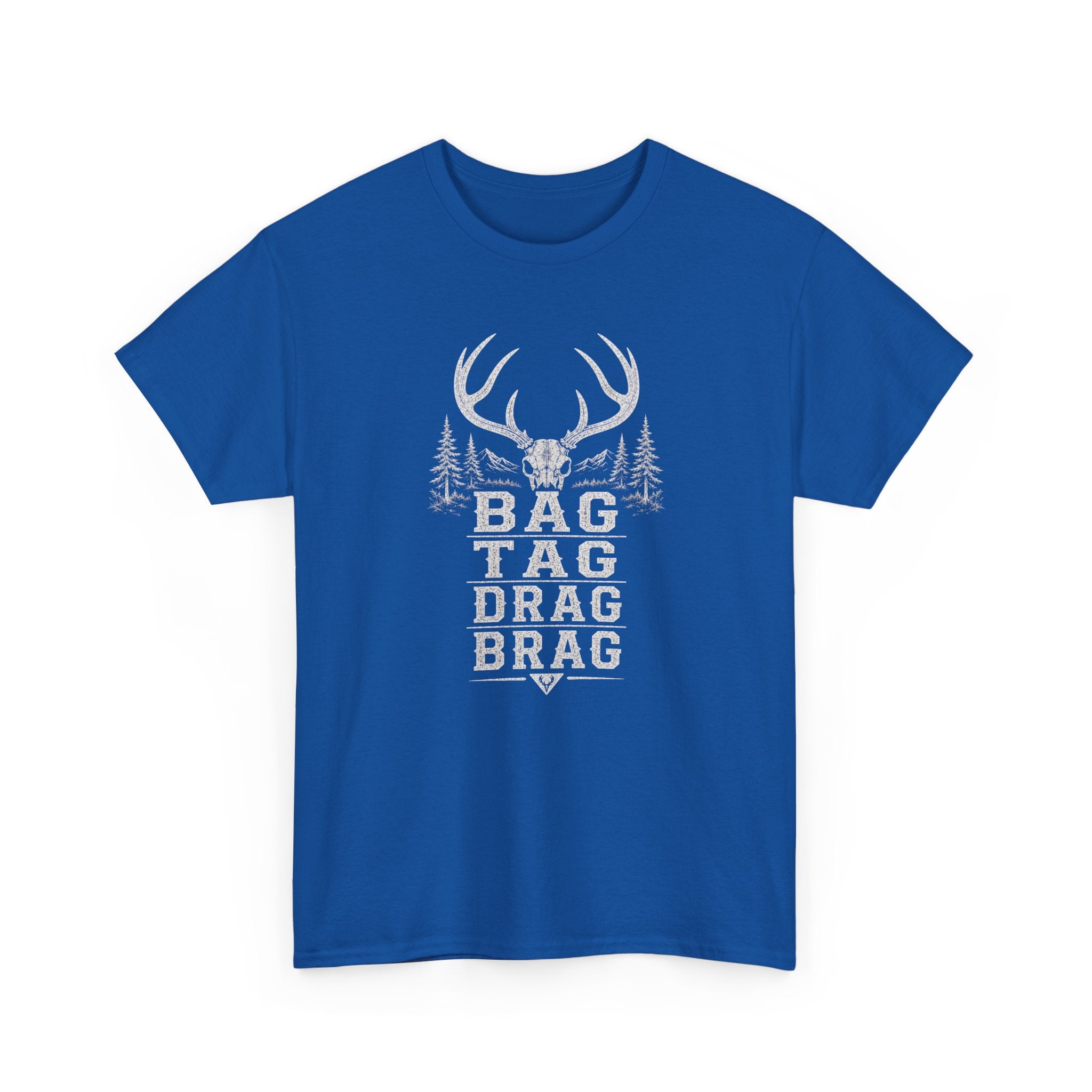 Bag, Tag, Drag & Brag deer hunting | Unisex Heavy Cotton Tee