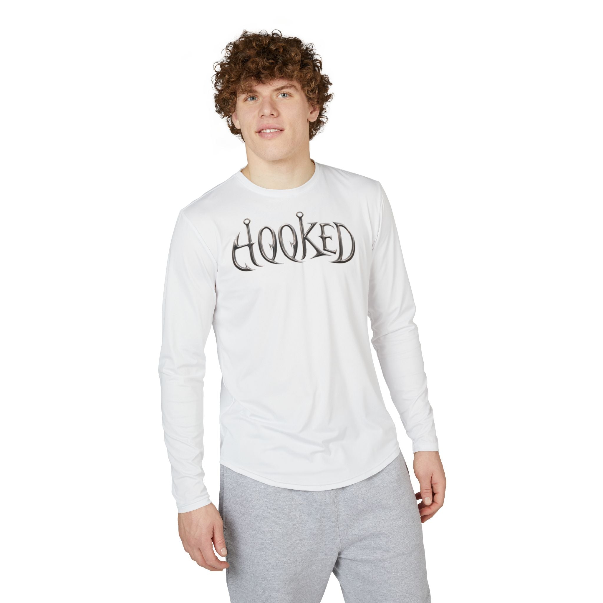 HOOKED | Men's UV Protection Long Sleeve Shirt (AOP)