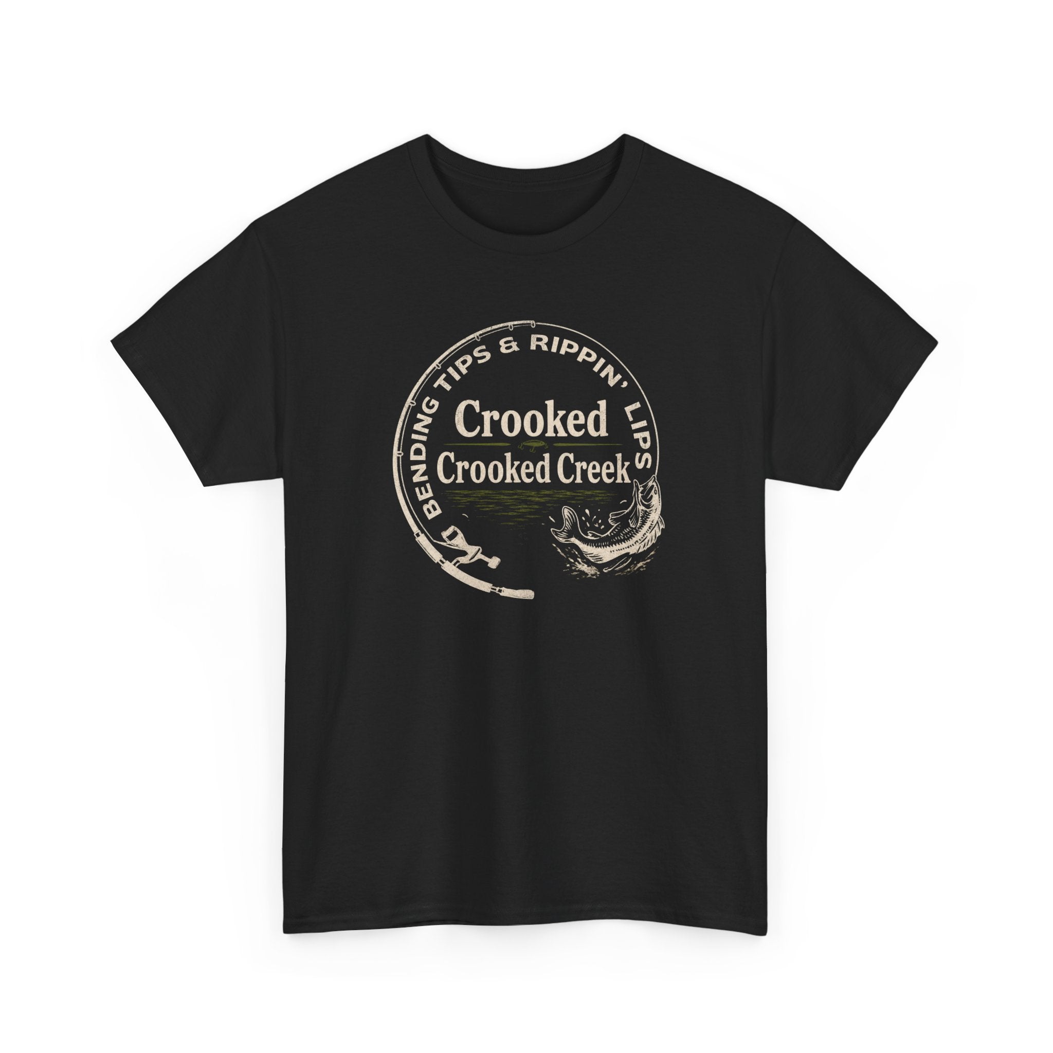 Bendin Tips and Rippin Lips on Crooked Creek | Unisex Heavy Cotton Tee