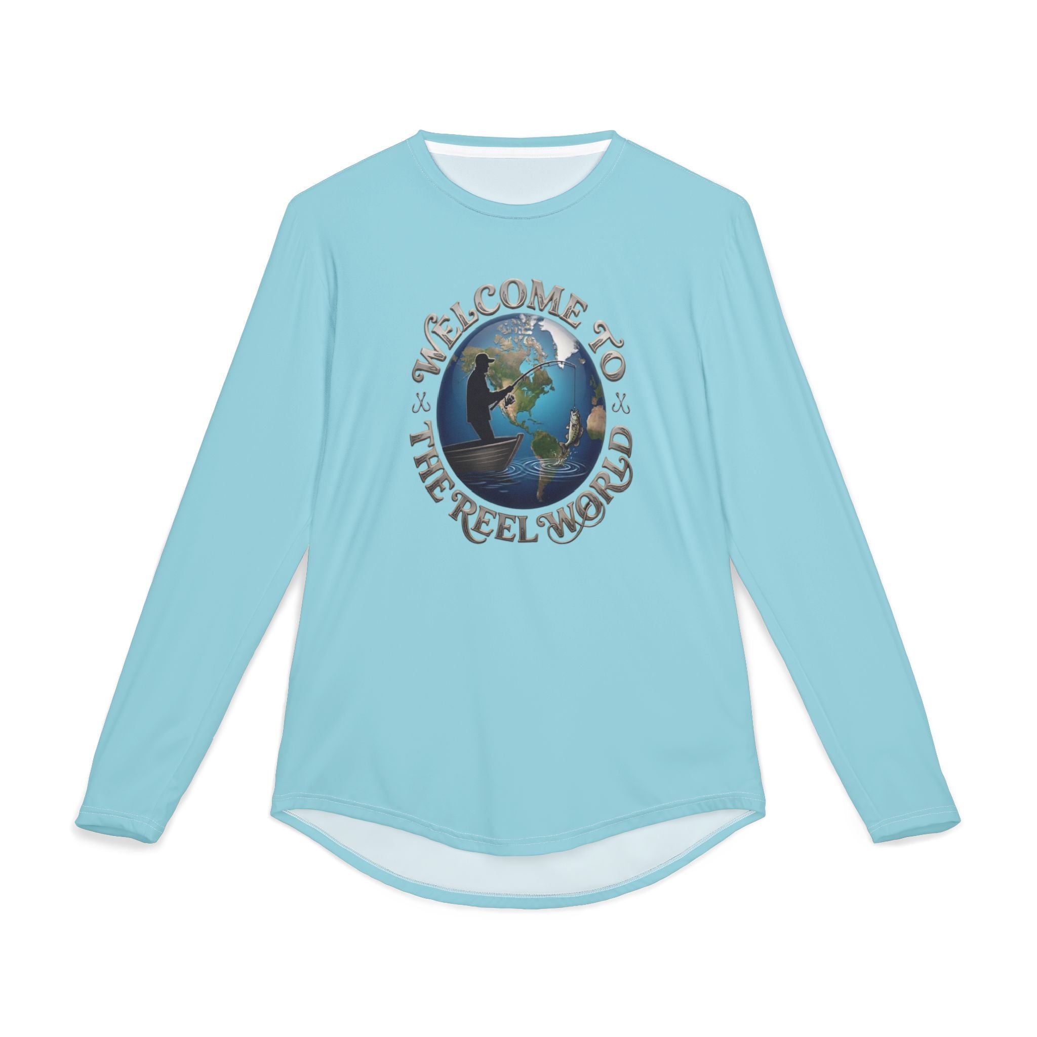 Welcome To The REEL World | Men's UV Protection Long Sleeve Shirt (AOP)
