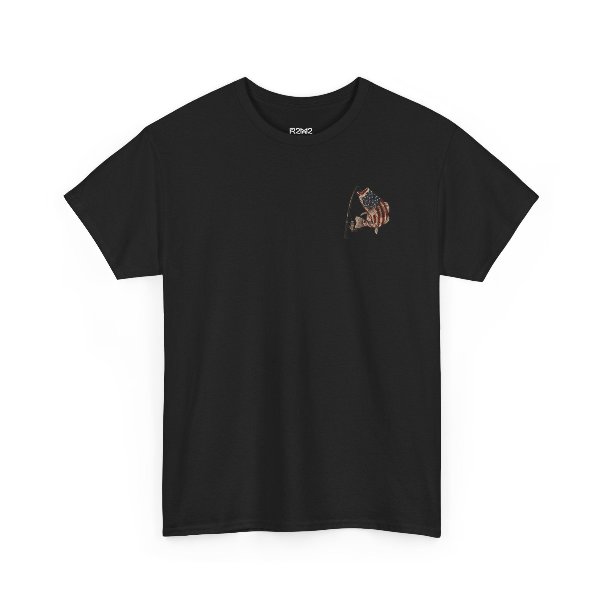 Patriotic Fishing T-Shirt — American Flag Angler Tee