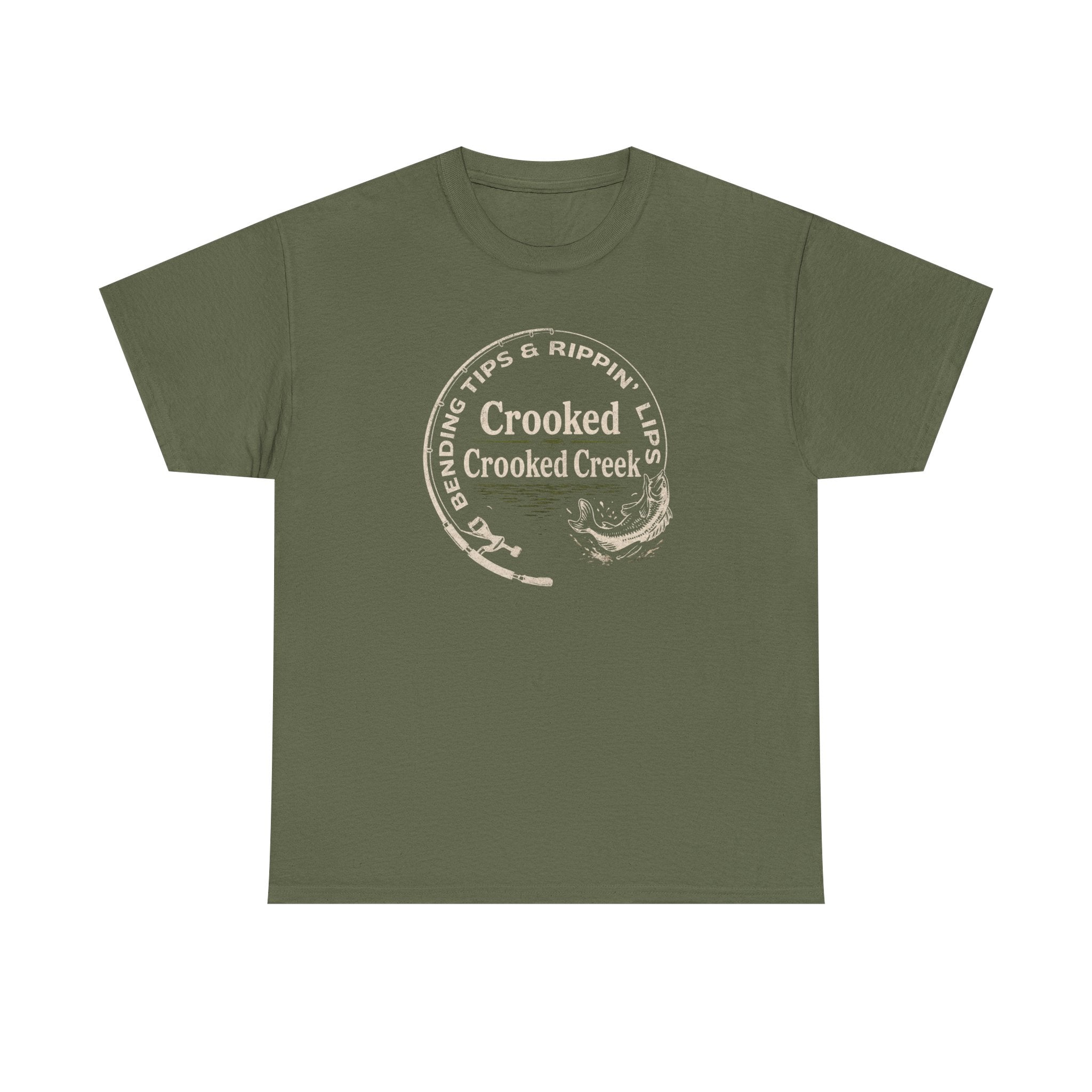 Bendin Tips and Rippin Lips on Crooked Creek | Unisex Heavy Cotton Tee