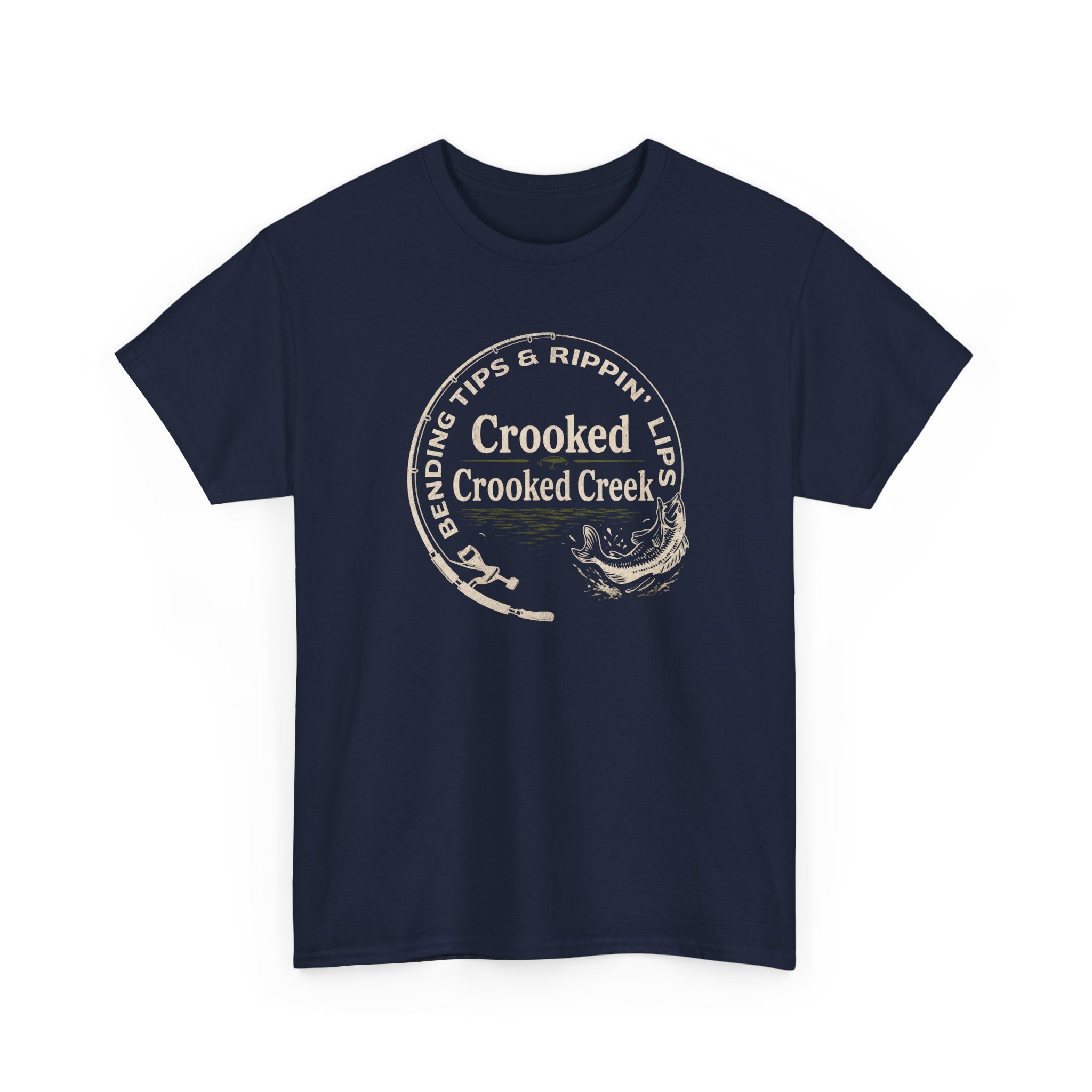 Bendin Tips and Rippin Lips on Crooked Creek | Unisex Heavy Cotton Tee