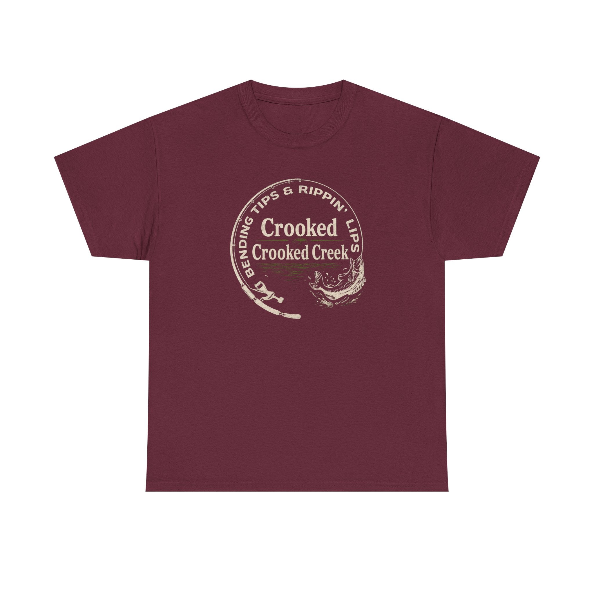 Bendin Tips and Rippin Lips on Crooked Creek | Unisex Heavy Cotton Tee