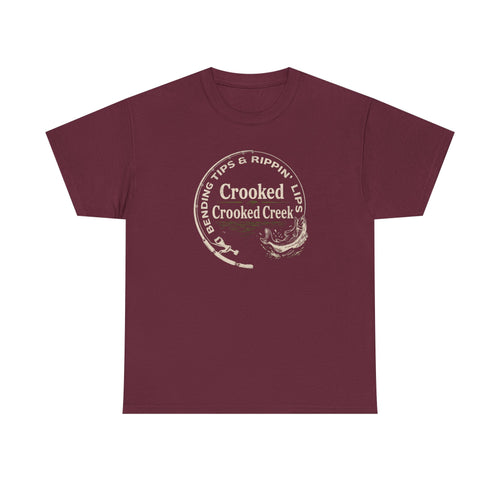 Bendin Tips and Rippin Lips on Crooked Creek | Unisex Heavy Cotton Tee